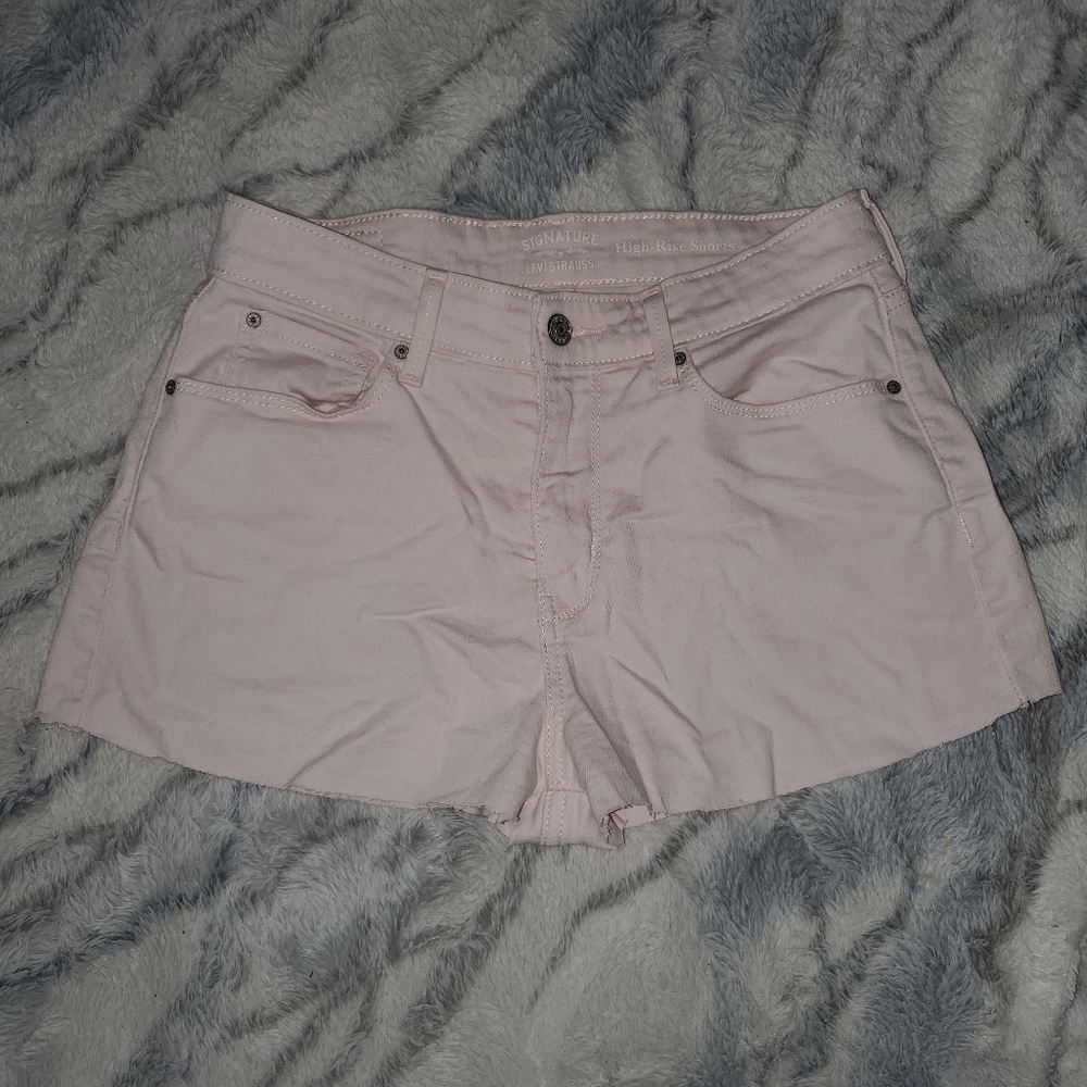 Levis high rise shorts